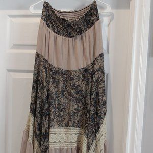 Long flowing maxi skirt